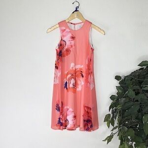 PETITE Calvin Klein Floral Shift Dress